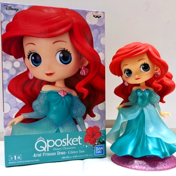 Qposket Princess Ariel Glitter Dress MWT - Picture 2 of 14